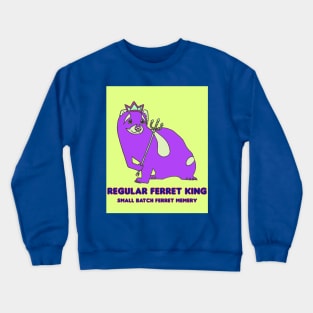 Purple Ferret King Crewneck Sweatshirt